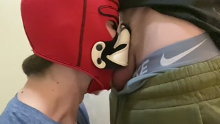Puppy boy sucks deepthroat big cock and cumshot on face