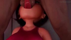 Stepson catches and seduces hot Japanese stepmom in animated fantasy