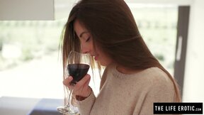 ”Classy & naughty Lorena B plays with her shaved twat”