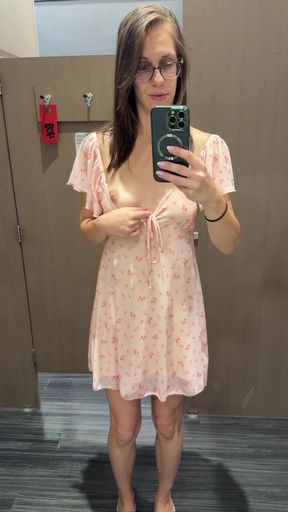 Had some fun trying new dresses on