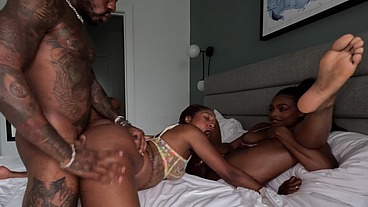 Ebony babes shares a BBC