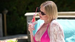 bikini clad hottie rebel rhyder initiates an interracial summer affair by the pool gp3315