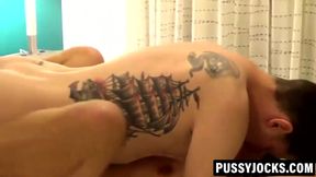 Andy Kay seduced and topped by sexy stud