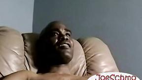 ”Anthony strokes his black cock to straight porn blows off his loads”