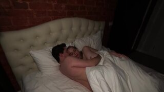 Fit blonde with small boobs sucks cock and gets fucked