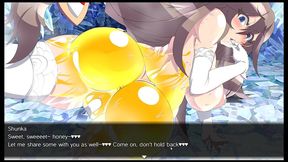 gehenna [ futanari hentai game ] ep.12 covered in smelly futa cum and masturbating in public !