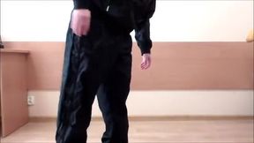 Adidas Trackies and Leather Belt