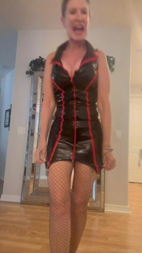 LOOOSER JOI BALL KICKING in STILETTOS!!!!