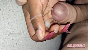 Big-titted black beauty gives a sensual massage