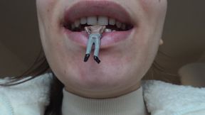 My Giantess Stepsister Tiny stepbrother Hiccupings then sucking and biting then playing with her and sucking her like a candy and hiccuping on her