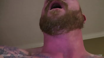 Brock stretches his hole out and eats his own cum