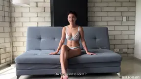 Cute teen Latina Ruby Walker dances and touches her big natural tits