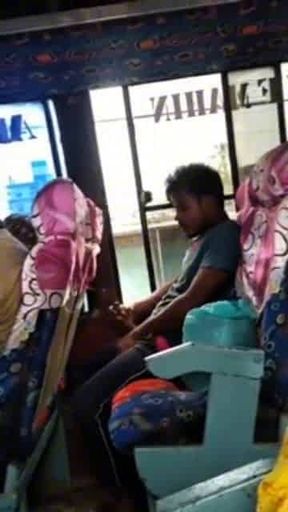 Bangladeshi boy masturbating in bus captured by girls