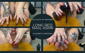 BBW MILF Long Red Nails, Hand Fetish Asmr W Heels & Chains