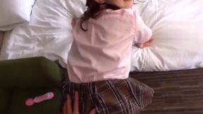 F-Cup Half-Japanese Karen Asks Me Out; Naughtily Short Skirted and Begging for Attention