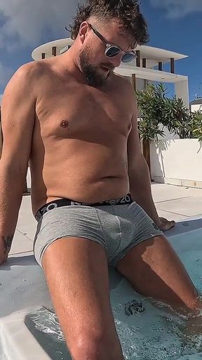 Pee Desperation in the Hot Tub