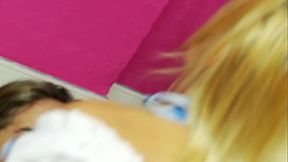 Their big titties shake around as they quiver and quake from hot lesbian orgasms that you...