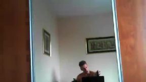 Sexy Ryan Showing His Hole and Jerking of Until He Cums on His Chest