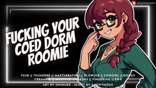 Fuck Your Horny Roomie So She Can Focus on Her Exam [Bratty Slut] - Audio Roleplay