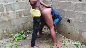 Twerking Ebony Bitch Got It Hard From the Back