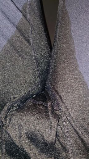 Flooding thick merino wool thermals in hammock