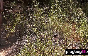 Hot blonde naked MILF housewife Olivia and her GF Psalm taking sunbath