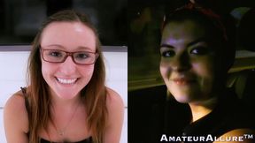 Amateur girls audition for cock in deepthroat and POV action