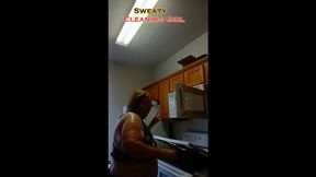 Sweaty cleaning girl BBW mature nurse Vicki mv4