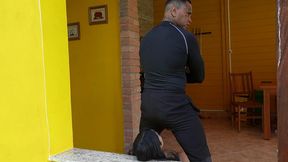 JHONNY - Suck my feet and cock smacking your lips!