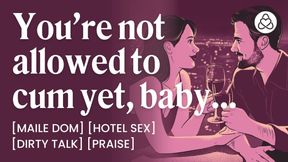 ASMR Audio Porn: Male Dom Edges Her with a Remote Toy in Public and They Have Hotel Sex Afterwards - Erotic Audio for Women