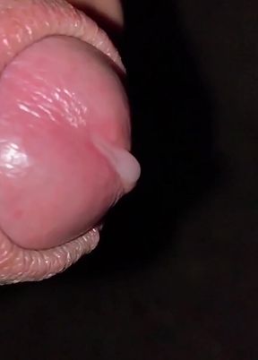 Slow Motion Close up Cumshot and Foreskin Pulling Back and Forth