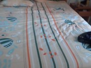 My wife on the beach with her young lover, shows off, masturbates, big cumshot on hairy pussy