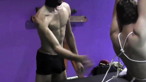 Kinky twink loves being immobilized & erotically tormented