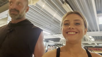 Blowjob and fuck After workout in Garage