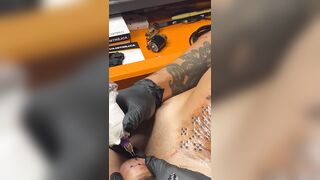 Tattooing my own cock