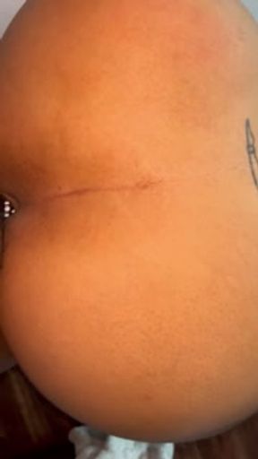 I Put A Butt plug in my ass and let my baby daddy cum on it 🌬️🍑