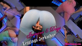 5 Days 5 Colors Leggings Jerkathon - Ass Worship