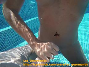 Hot MILF with Buttplug in the Pool, Fucked, Big Cumshot