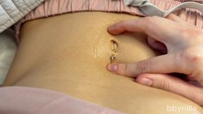 POV: Teasing My Belly Button in Bed