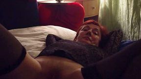Dirty sex in bedroom with my mature redhead German wifey