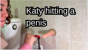 CBT Fetish: Beating That Fake Cock Like It Deserves It