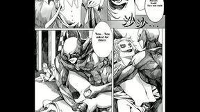 Batman fucks the Joker while crowd watches