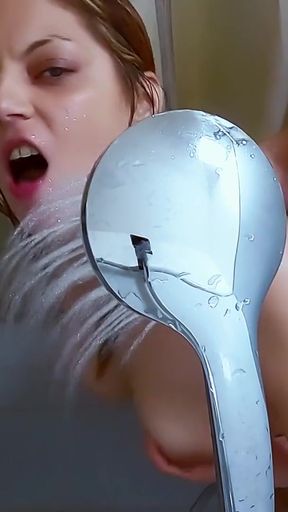 Mia Is Such A Nymph That She Can't Do Without A Cock, Dildo &amp; Facial Cum In The Shower   Clip 1