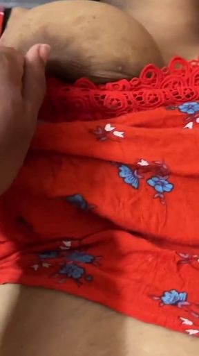 Fucked While Milking Her Boobs