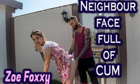 Helping My Neighbour With A Face Full Of Cum - Cute Babe Outdoor 3d Porn - Zoe Foxxy