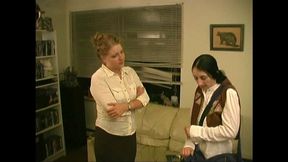 samara mae girl scout gets bare bottom paddle spanking