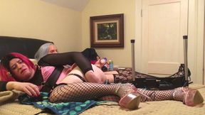 Crossdresser and Trans Woman Using Fucking Machine - Compilation 5