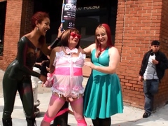 AliceInBondageLand - Folsom Street Fair Sissy Handjob P