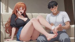Tickling Fantasies #8B: Stepson's Playful Tickling Confession (Animated)