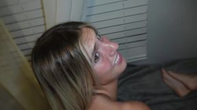 My Roommate Wouldnt Get Out Of Our College Dorm.... So He Fucked Me In Front Of Her! - Emily Thorne
